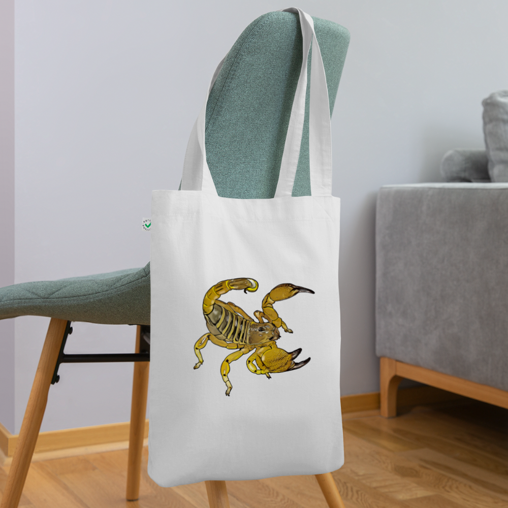 Bio-Stoffbeutel Scorpio maurus palmatus - weiß