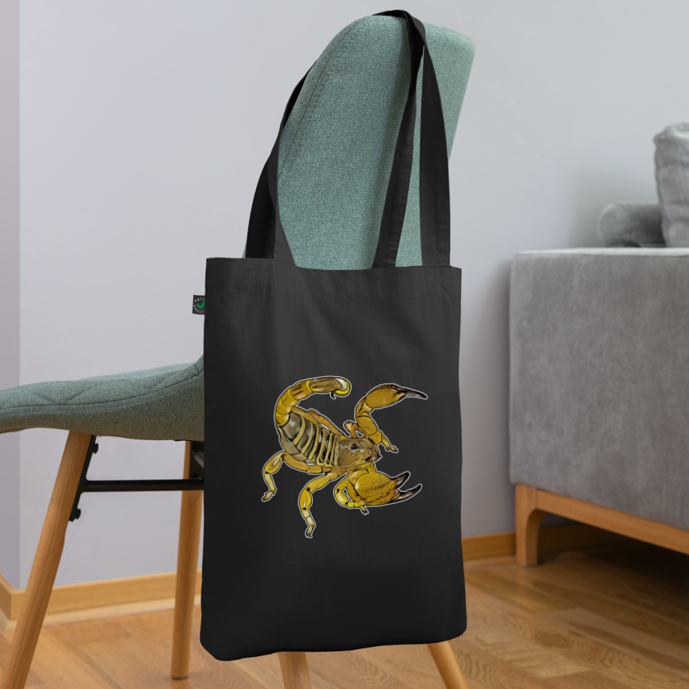 Bio-Stoffbeutel Scorpio maurus palmatus - Schwarz