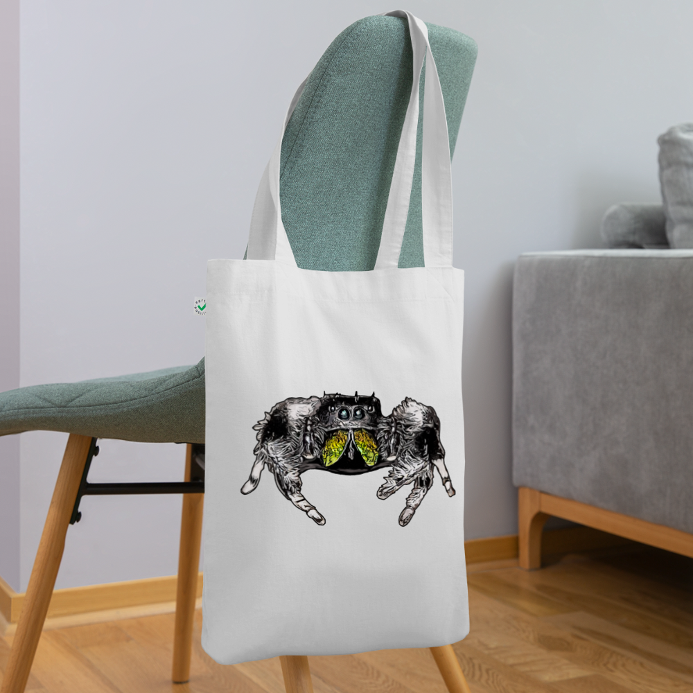 Bio-Stoffbeutel Phidippus regius Rastafari male - weiß