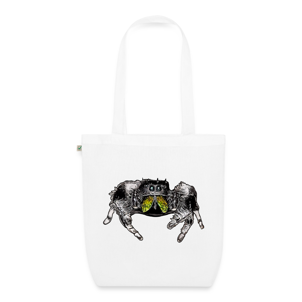 Bio-Stoffbeutel Phidippus regius Rastafari male - weiß