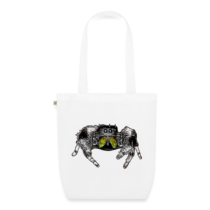 Bio-Stoffbeutel Phidippus regius Rastafari male - weiß