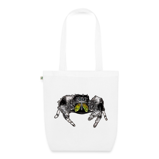 Bio-Stoffbeutel Phidippus regius Rastafari male - weiß