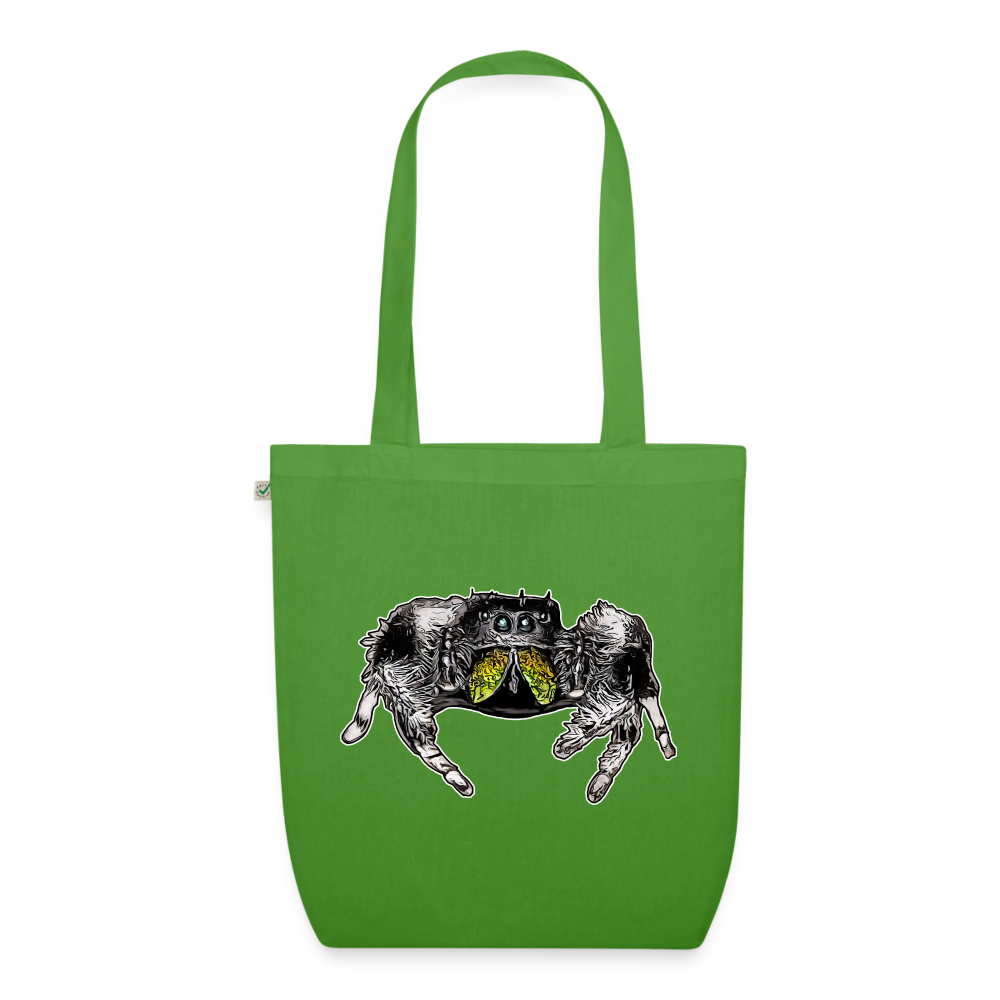 Bio-Stoffbeutel Phidippus regius Rastafari male - Blattgrün