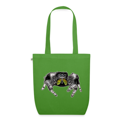 Bio-Stoffbeutel Phidippus regius Rastafari male - Blattgrün