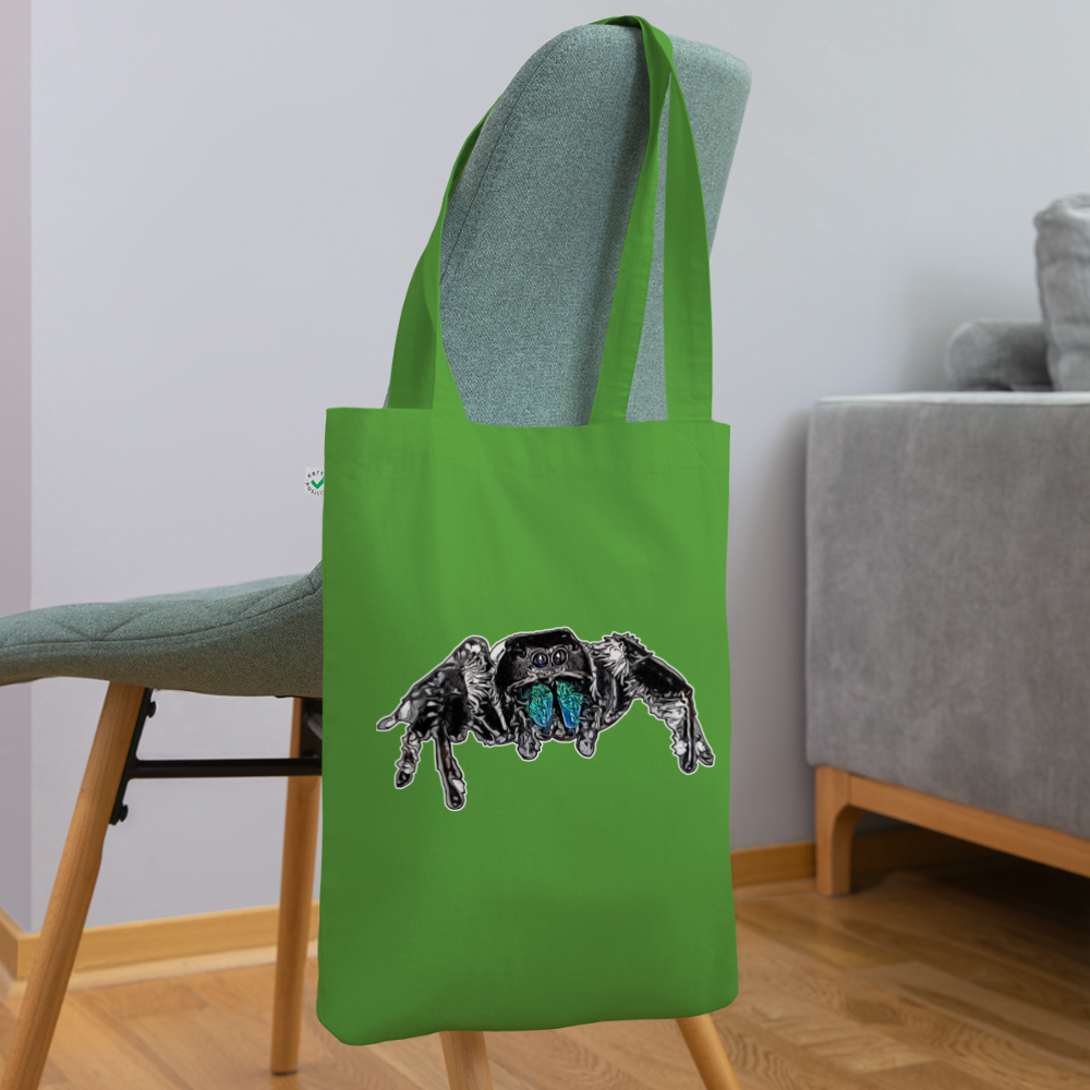 Bio-Stoffbeutel Phidippus regius Everglades male - Blattgrün