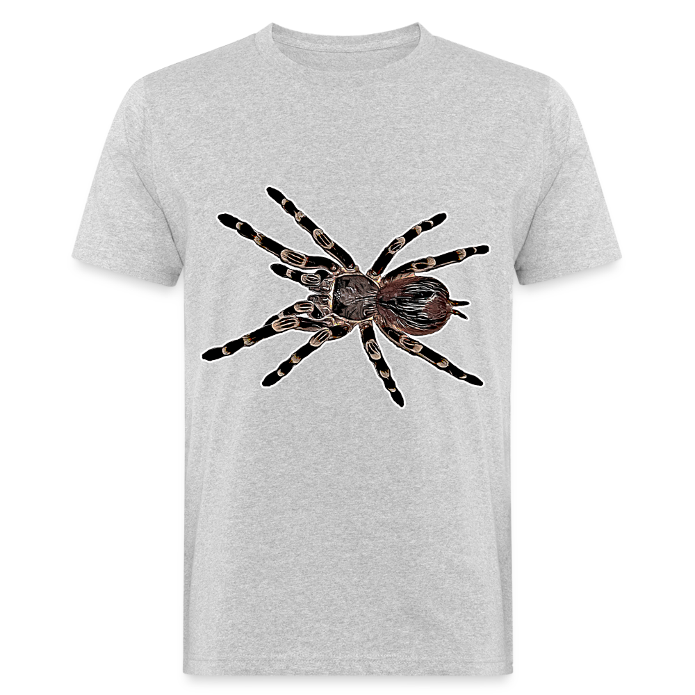 Männer Bio-T-Shirt Acanthoscurria geniculata - Grau meliert