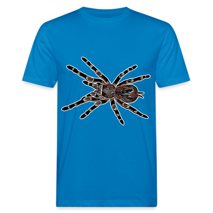 Männer Bio-T-Shirt Acanthoscurria geniculata - Pfauenblau
