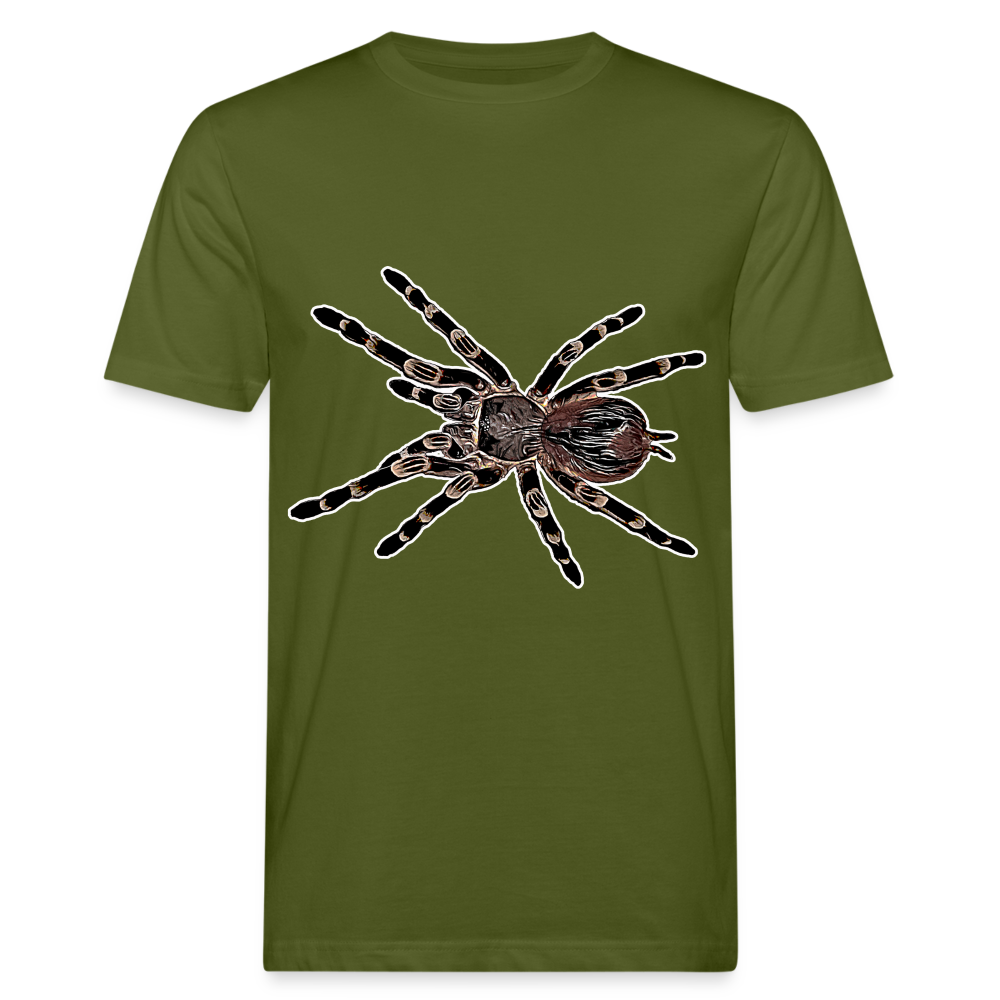 Männer Bio-T-Shirt Acanthoscurria geniculata - Moosgrün