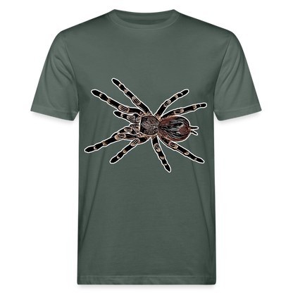 Männer Bio-T-Shirt Acanthoscurria geniculata - Graugrün