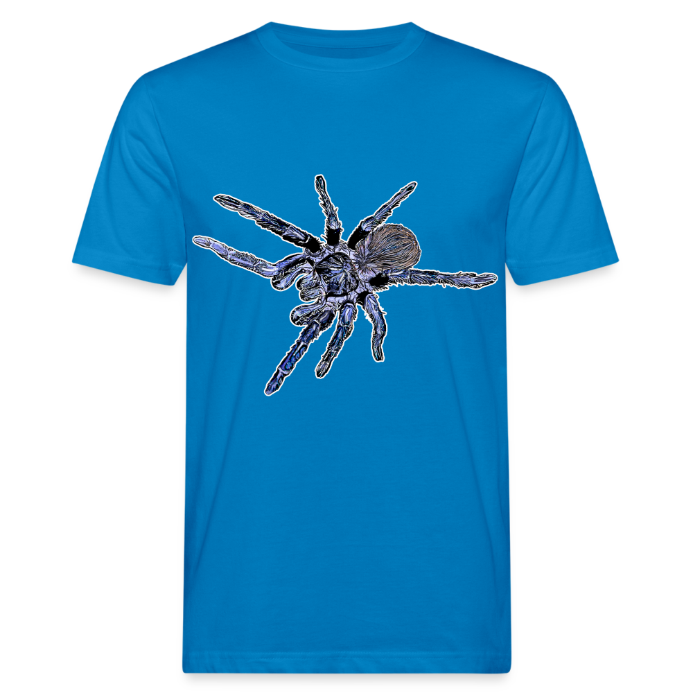 Männer Bio-T-Shirt Pterinopelma sazimai - Pfauenblau