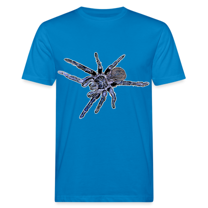 Männer Bio-T-Shirt Pterinopelma sazimai - Pfauenblau