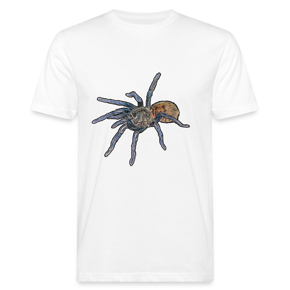 Männer Bio-T-Shirt Chromatopelma cyaneopubescens - weiß