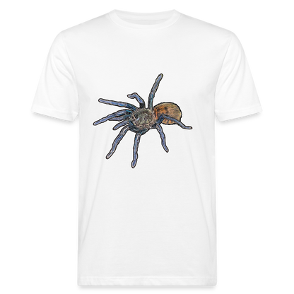 Männer Bio-T-Shirt Chromatopelma cyaneopubescens - weiß