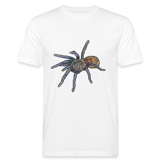 Männer Bio-T-Shirt Chromatopelma cyaneopubescens - weiß