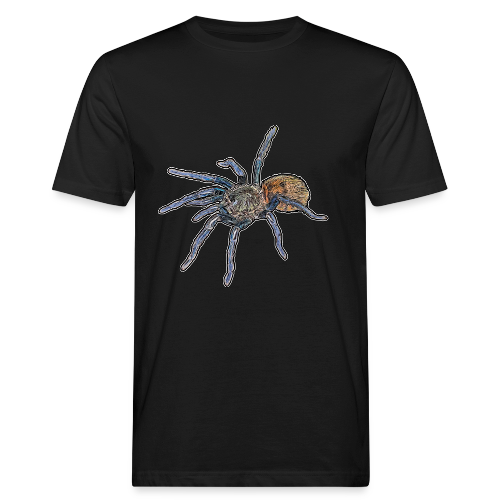 Männer Bio-T-Shirt Chromatopelma cyaneopubescens - Schwarz