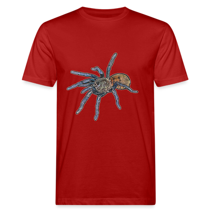 Männer Bio-T-Shirt Chromatopelma cyaneopubescens - Dunkelrot