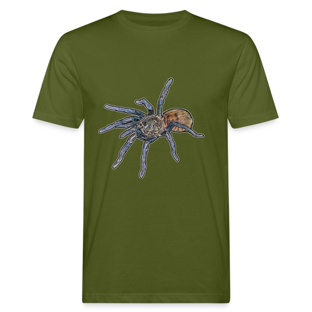 Männer Bio-T-Shirt Chromatopelma cyaneopubescens - Moosgrün