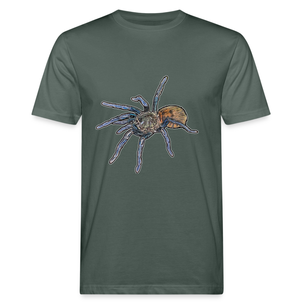 Männer Bio-T-Shirt Chromatopelma cyaneopubescens - Graugrün