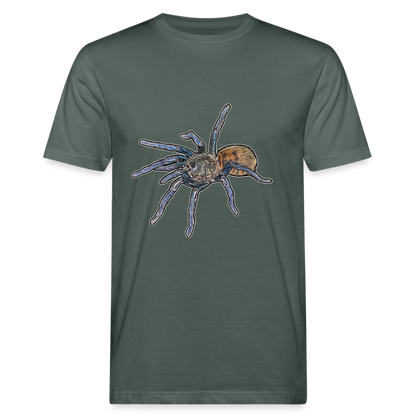 Männer Bio-T-Shirt Chromatopelma cyaneopubescens - Graugrün