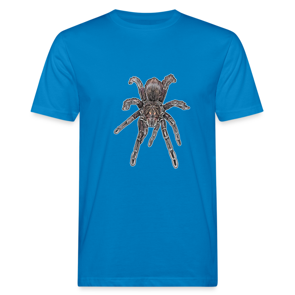 Männer Bio-T-Shirt Pamphobeteus sp Machala juvenile - Pfauenblau