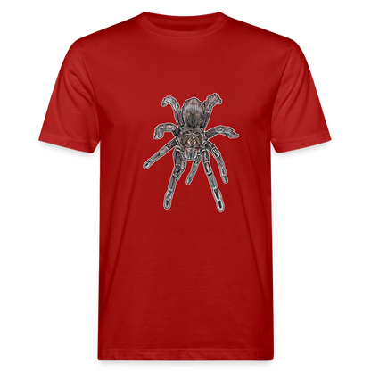 Männer Bio-T-Shirt Pamphobeteus sp Machala juvenile - Dunkelrot