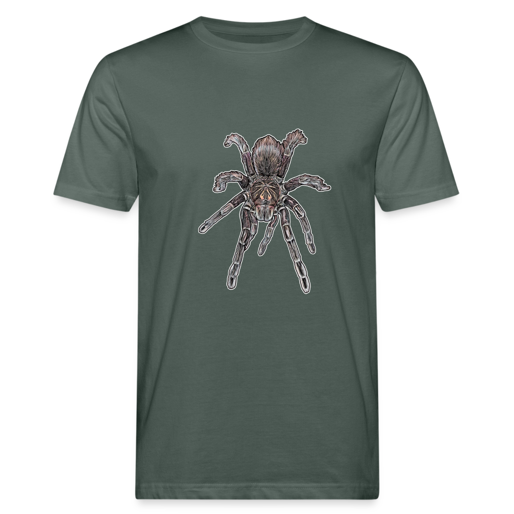 Männer Bio-T-Shirt Pamphobeteus sp Machala juvenile - Graugrün