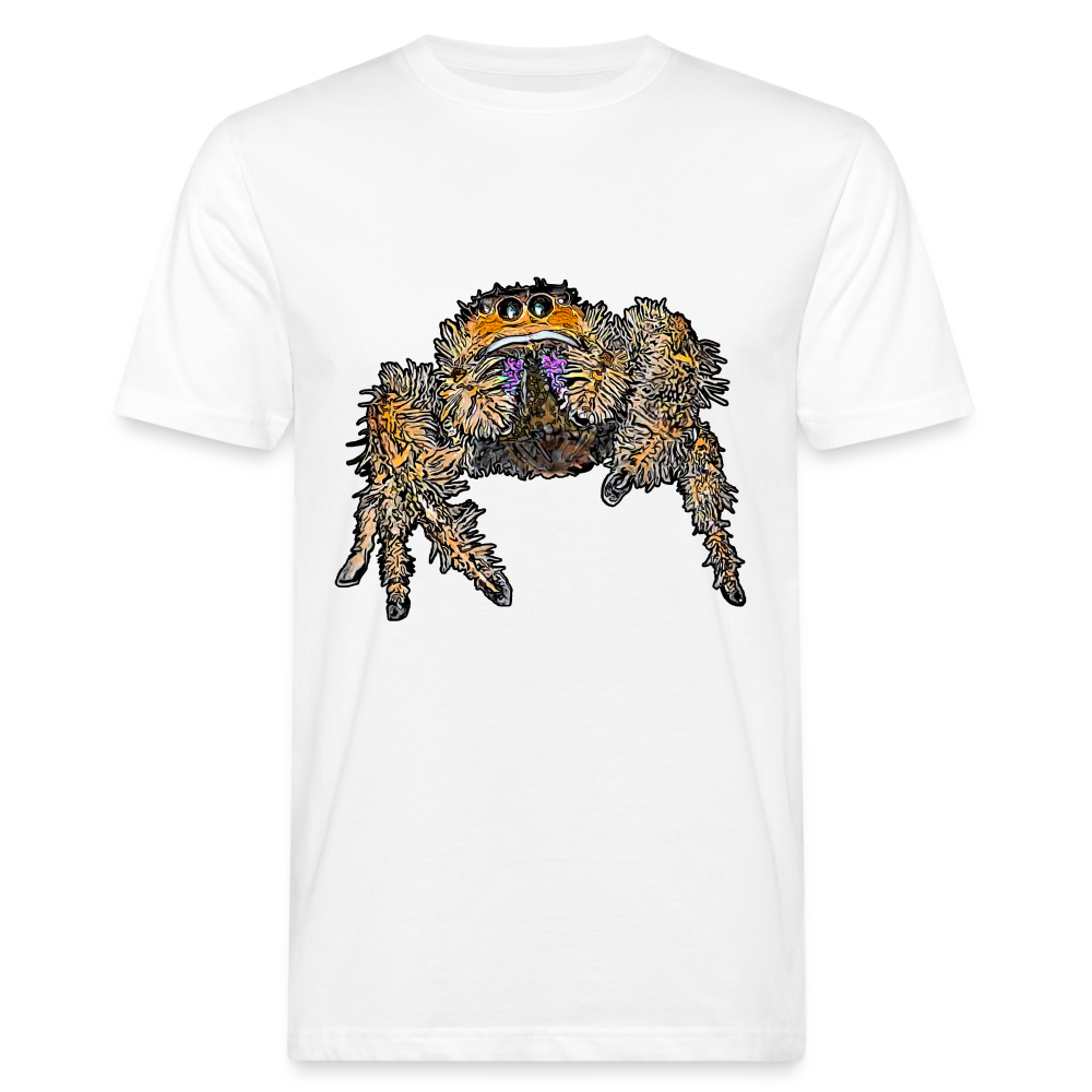 Männer Bio-T-Shirt Phidippus regius Everglades female - weiß
