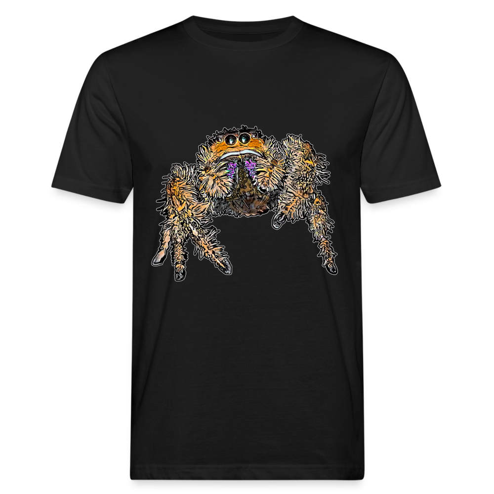 Männer Bio-T-Shirt Phidippus regius Everglades female - Schwarz