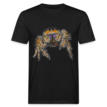 Männer Bio-T-Shirt Phidippus regius Everglades female - Schwarz