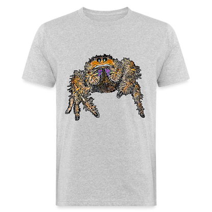 Männer Bio-T-Shirt Phidippus regius Everglades female - Grau meliert