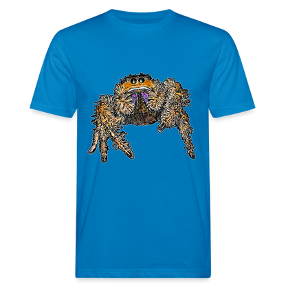 Männer Bio-T-Shirt Phidippus regius Everglades female - Pfauenblau