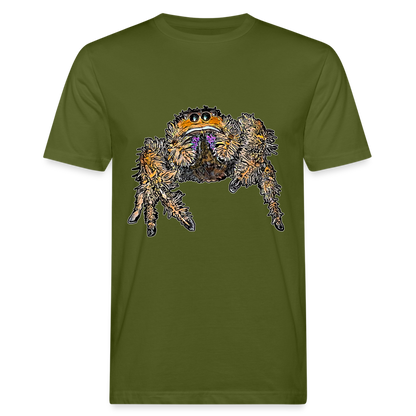 Männer Bio-T-Shirt Phidippus regius Everglades female - Moosgrün