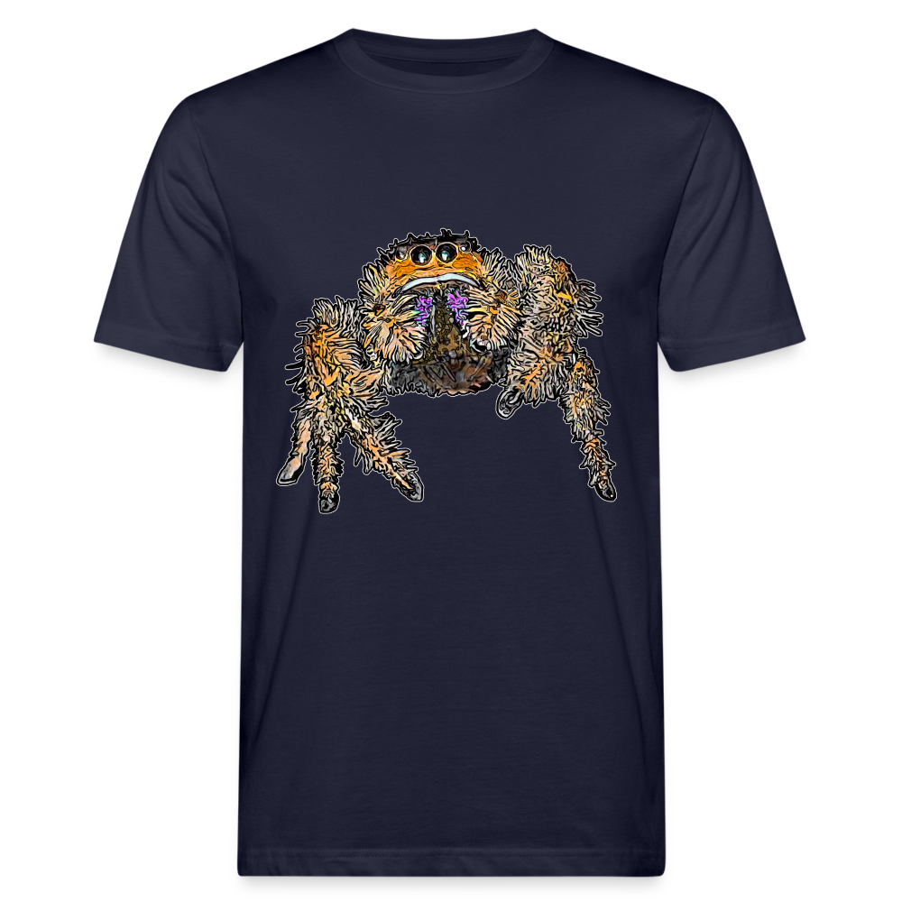 Männer Bio-T-Shirt Phidippus regius Everglades female - Navy