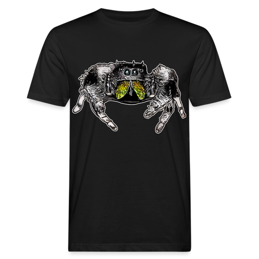 Männer Bio-T-Shirt Phidippus regius Rastafari male - Schwarz
