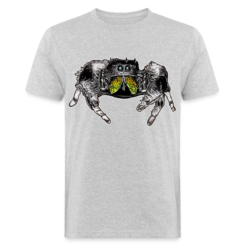 Männer Bio-T-Shirt Phidippus regius Rastafari male - Grau meliert