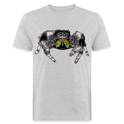 Männer Bio-T-Shirt Phidippus regius Rastafari male - Grau meliert