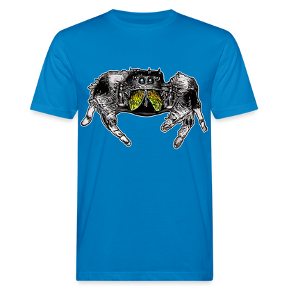 Männer Bio-T-Shirt Phidippus regius Rastafari male - Pfauenblau