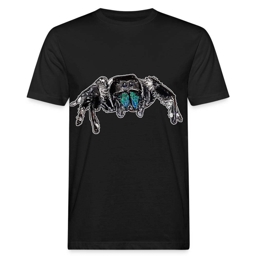 Männer Bio-T-Shirt Phidippus regius Everglades male - Schwarz