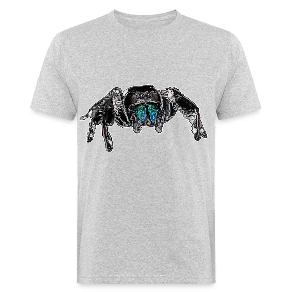 Männer Bio-T-Shirt Phidippus regius Everglades male - Grau meliert