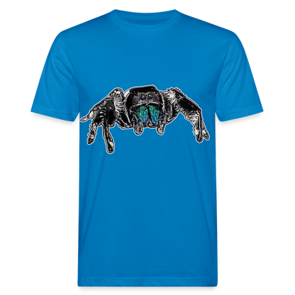 Männer Bio-T-Shirt Phidippus regius Everglades male - Pfauenblau