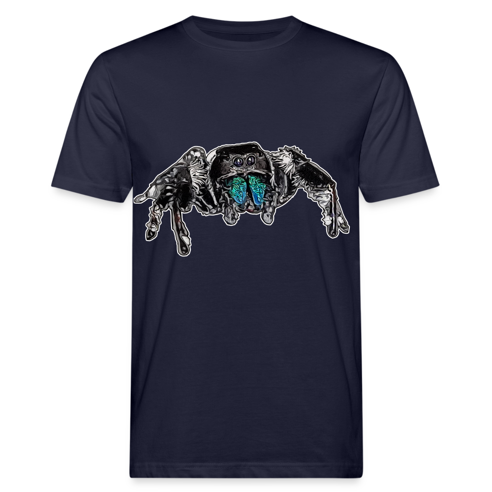 Männer Bio-T-Shirt Phidippus regius Everglades male - Navy