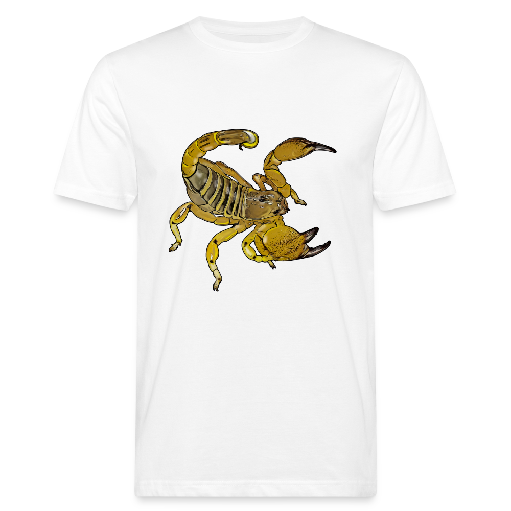 Männer Bio-T-Shirt Scorpio maurus palmatus - weiß