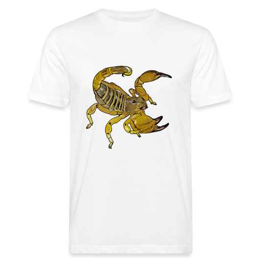 Männer Bio-T-Shirt Scorpio maurus palmatus - weiß