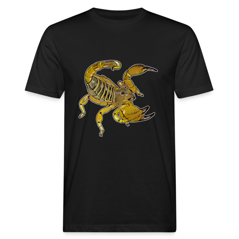 Männer Bio-T-Shirt Scorpio maurus palmatus - Schwarz