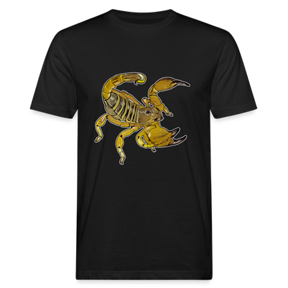 Männer Bio-T-Shirt Scorpio maurus palmatus - Schwarz