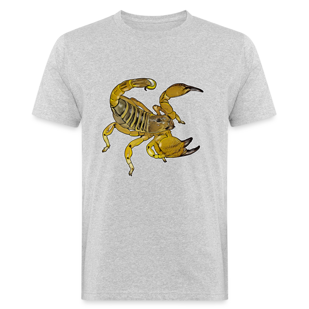 Männer Bio-T-Shirt Scorpio maurus palmatus - Grau meliert