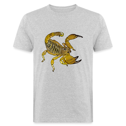 Männer Bio-T-Shirt Scorpio maurus palmatus - Grau meliert