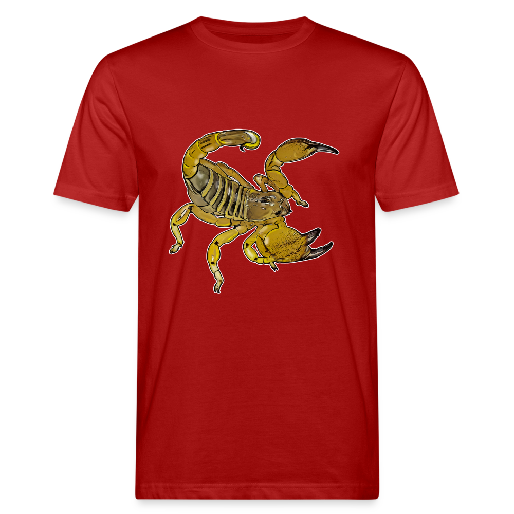 Männer Bio-T-Shirt Scorpio maurus palmatus - Dunkelrot
