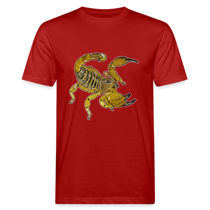 Männer Bio-T-Shirt Scorpio maurus palmatus - Dunkelrot
