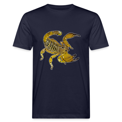 Männer Bio-T-Shirt Scorpio maurus palmatus - Navy